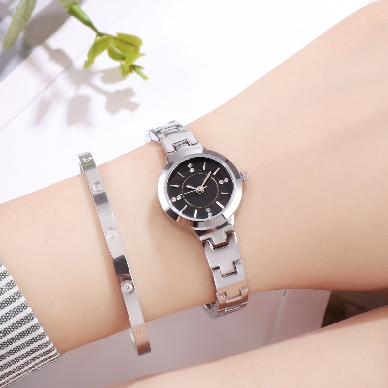 Diamond Waterproof Compact Temperament Alloy Bracelet Watch Women's Quartz Watch