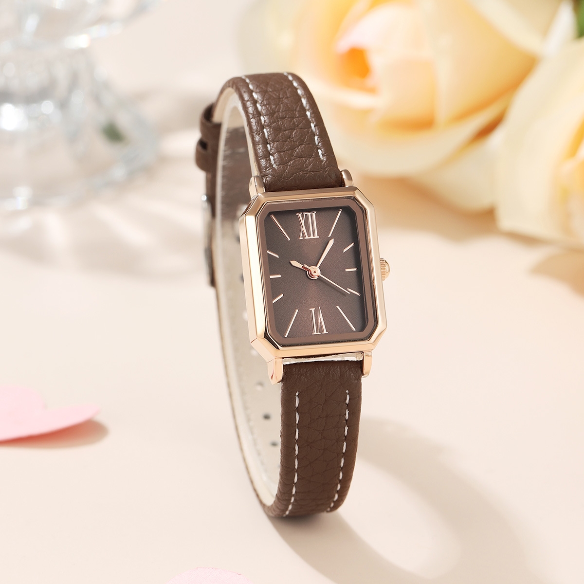 Rectangular watch retro temperament women's quartz watch