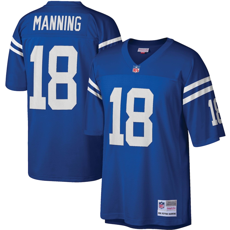 Men’s Indianapolis Colts Peyton Manning Mitchell & Ness Royal Legacy Replica Jersey