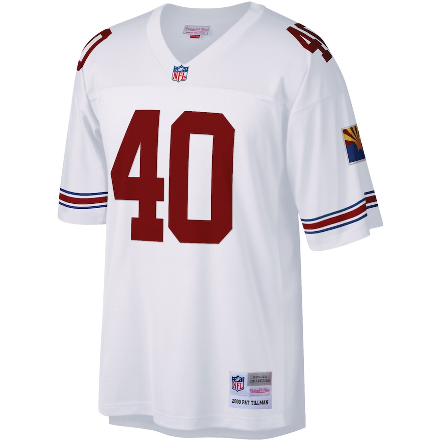 Men’s Arizona Cardinals Pat Tillman Mitchell & Ness White Legacy Replica Jersey