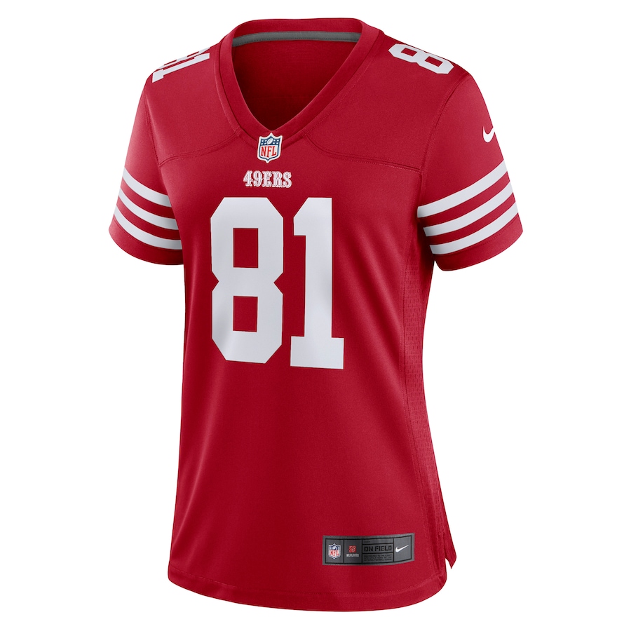 Women’s San Francisco 49ers Tyler Kroft Nike Scarlet Game Player Jersey