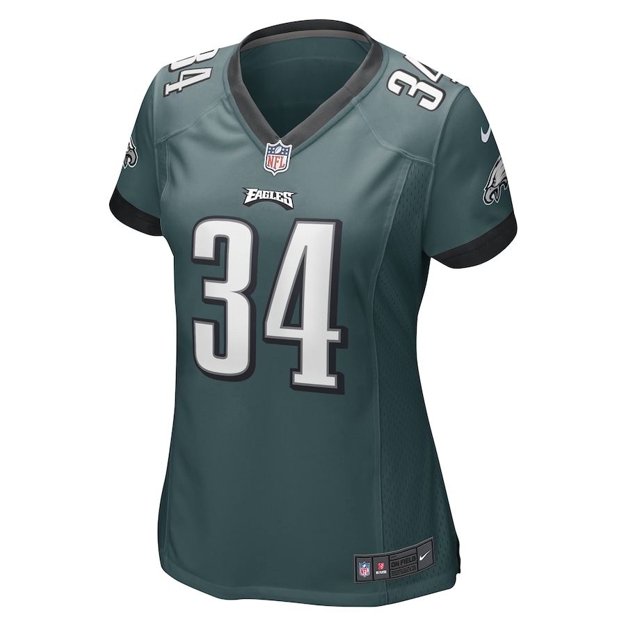 Women’s Philadelphia Eagles Trey Sermon Nike Midnight Green Game Player Jersey