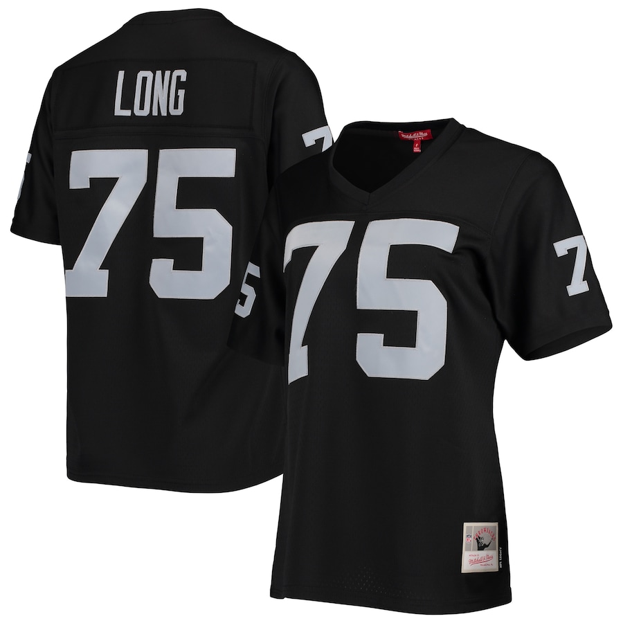 Women’s Las Vegas Raiders Howie Long Mitchell & Ness Black Legacy Replica Player Jersey