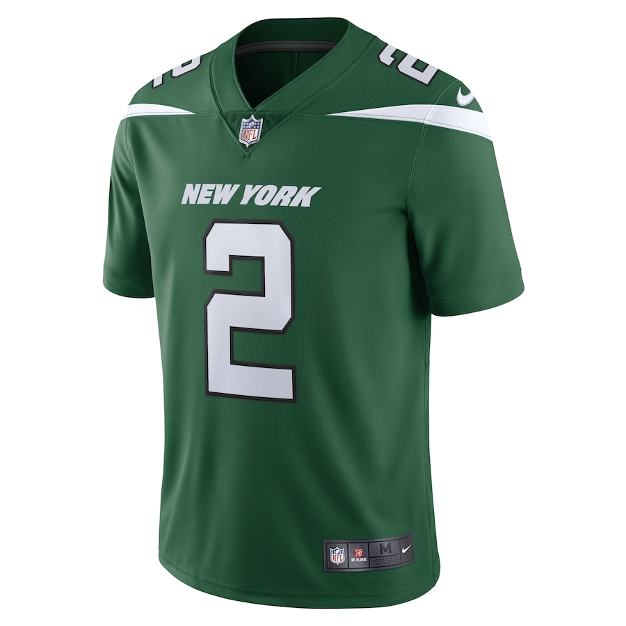 Men’s New York Jets Zach Wilson Nike Gotham Green Vapor Limited Jersey