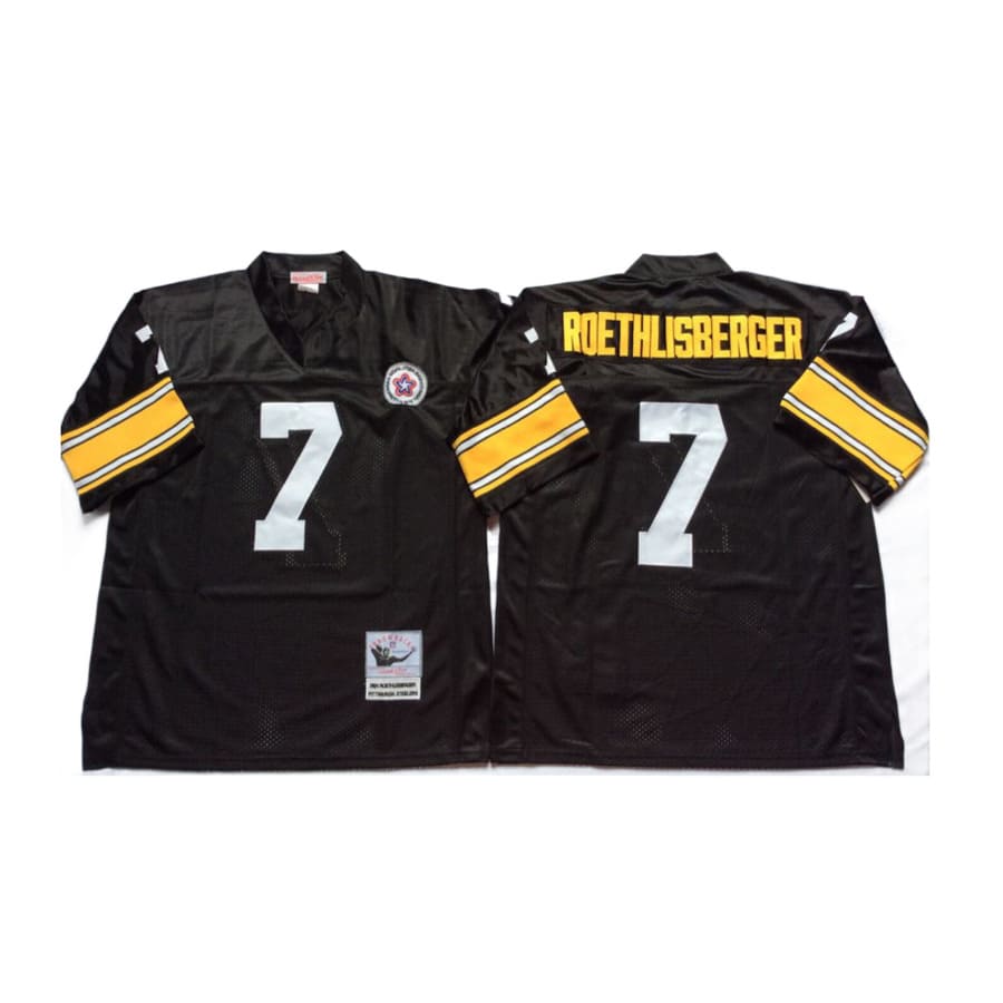 Men's Pittsburgh Steelers Ben Roethlisberger Mitchell & Ness Black Jersey