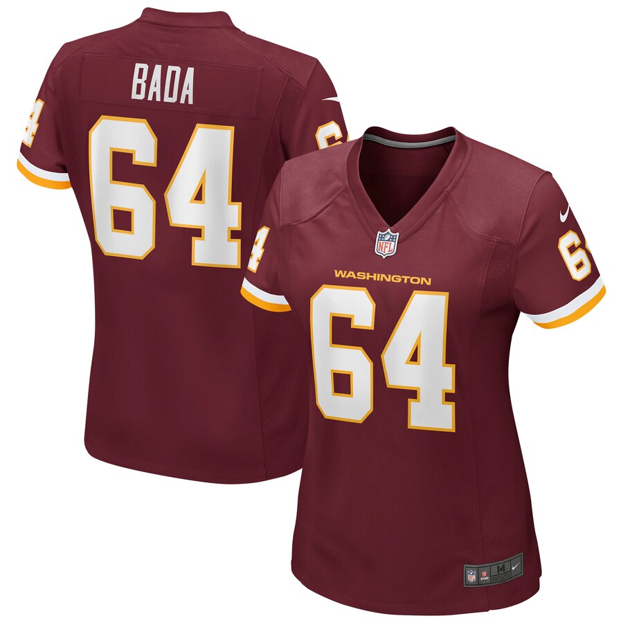 Women’s Washington Football Team David Bada Nike Burgundy Game Player Jersey