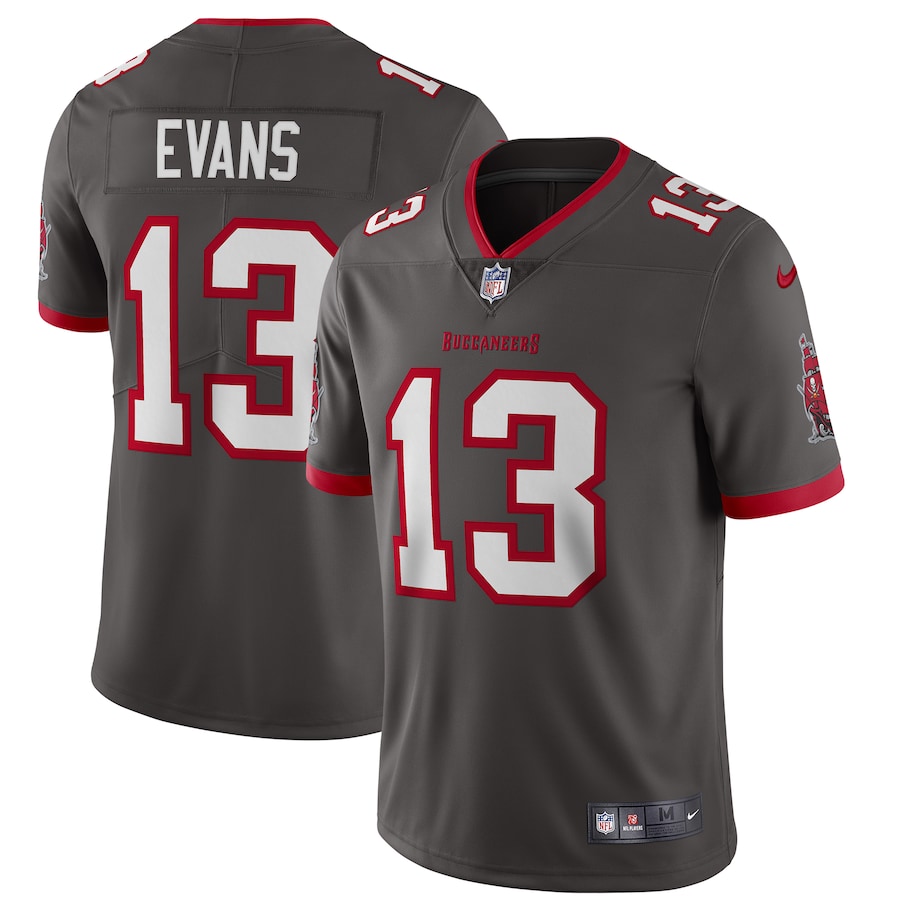 Men’s Tampa Bay Buccaneers Mike Evans Nike Pewter Alternate Vapor Limited Jersey