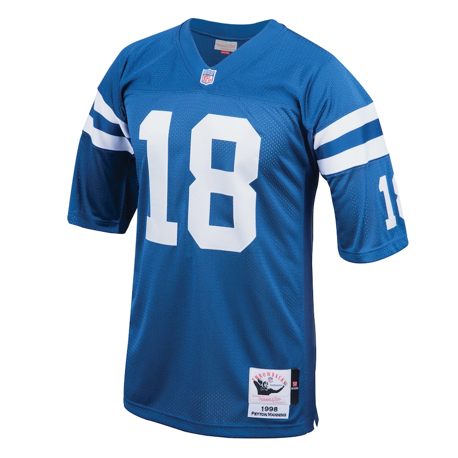 Men’s Indianapolis Colts Peyton Manning Mitchell & Ness Royal 1998 Authentic Throwback Retired Player Jersey