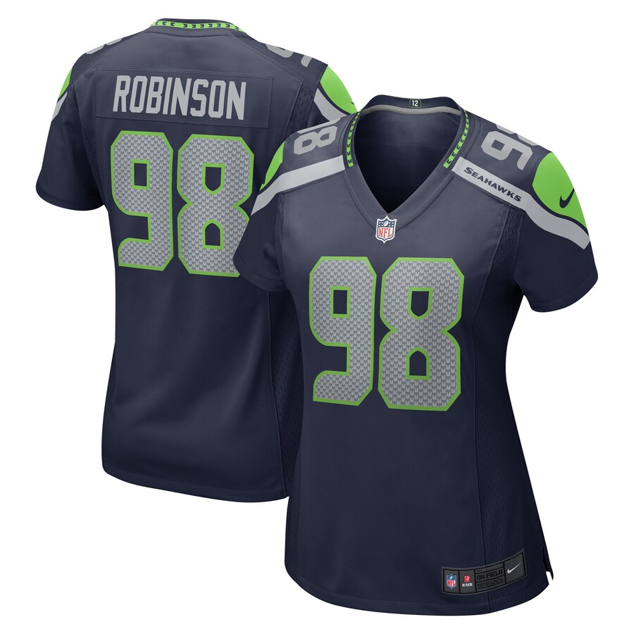 Women’s Seattle Seahawks Alton Robinson Nike College Navy Game Jersey