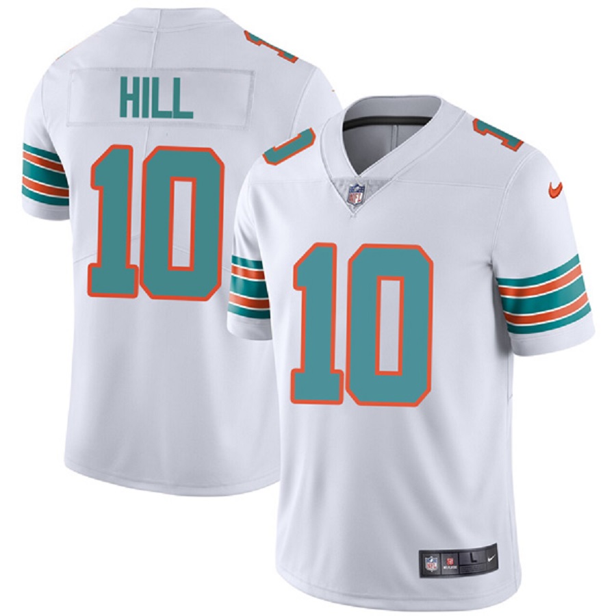 Men's Miami Dolphins Tyreek Hill White 2nd Alternate Vapor Limited Jersey