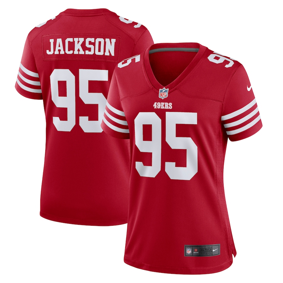 Women’s San Francisco 49ers Drake Jackson Nike Scarlet Game Player Jersey