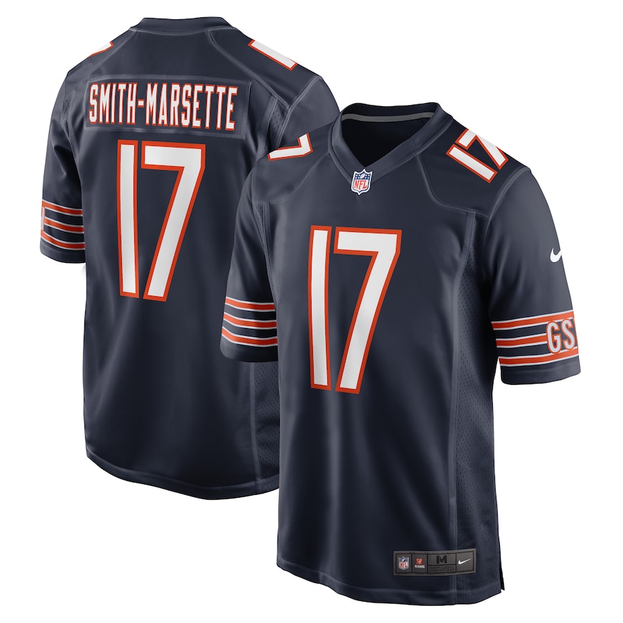 Men’s Chicago Bears Ihmir Smith-Marsette Nike Navy Game Player Jersey