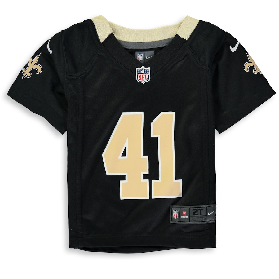 Toddler New Orleans Saints Alvin Kamara Nike Black Player Game Jersey