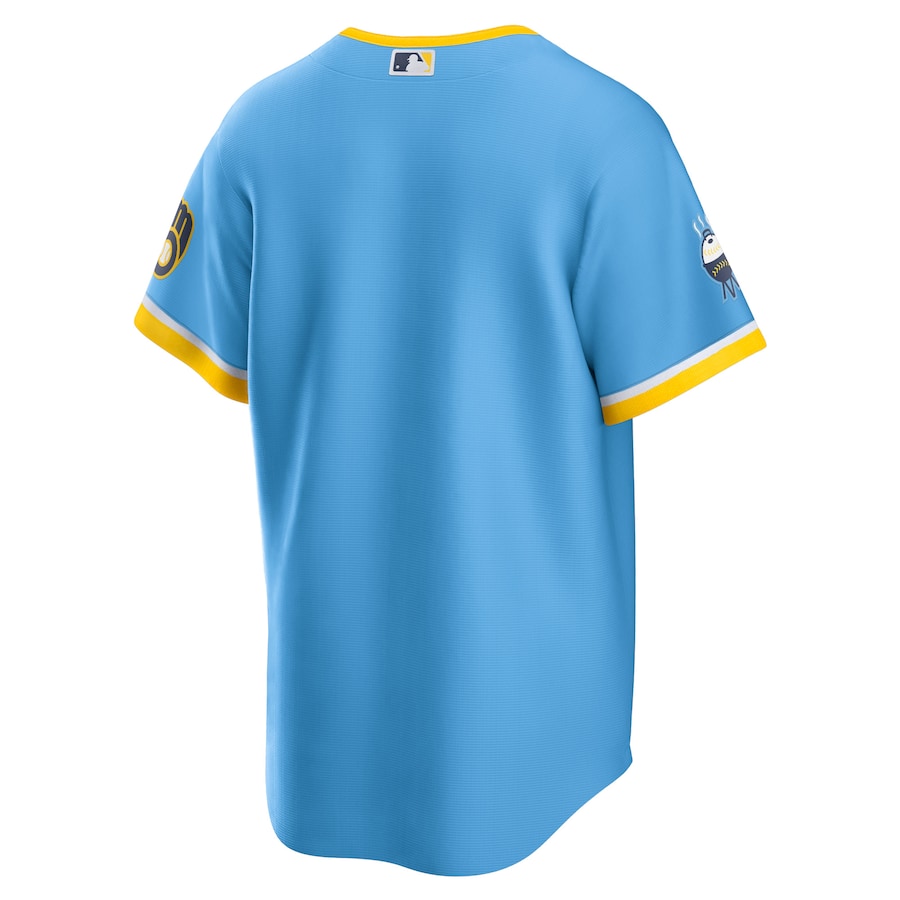 Men's Milwaukee Brewers Powder Blue 2022 City Connect Replica Team Jersey