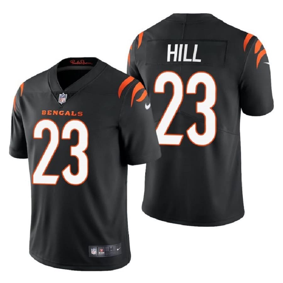 Men's Cincinnati Bengals Daxton Hill Black Vapor Limited Stitched Jersey