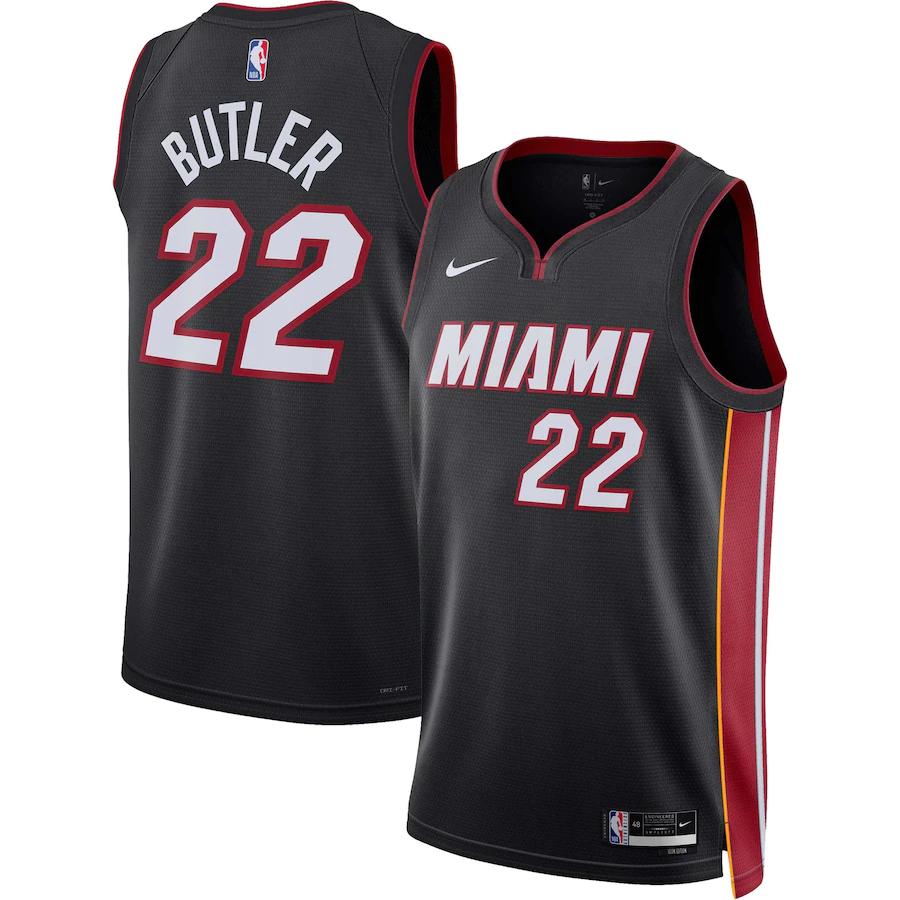 Men's Miami Heat Jimmy Butler Black 2022-23 Swingman Jersey - Icon Edition