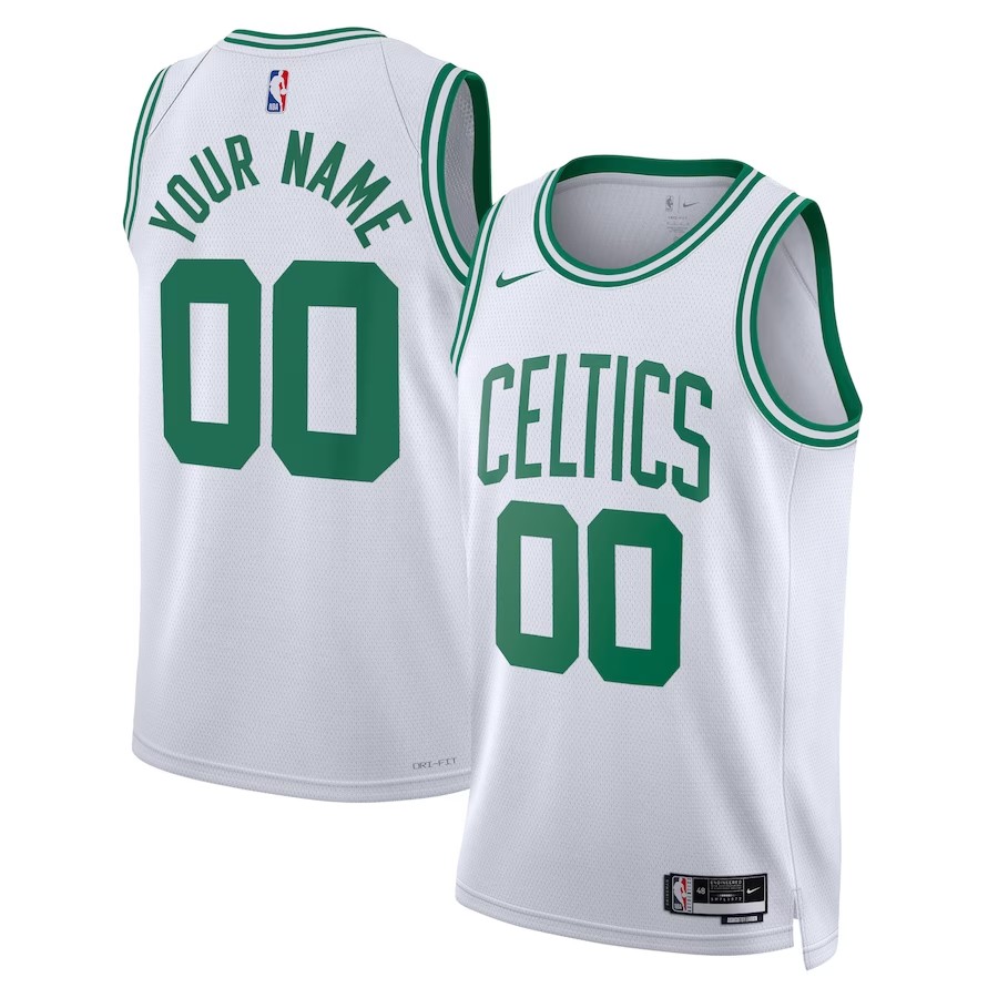 Unisex Boston Celtics Nike White 202223 Swingman Custom Jersey - Association Edition