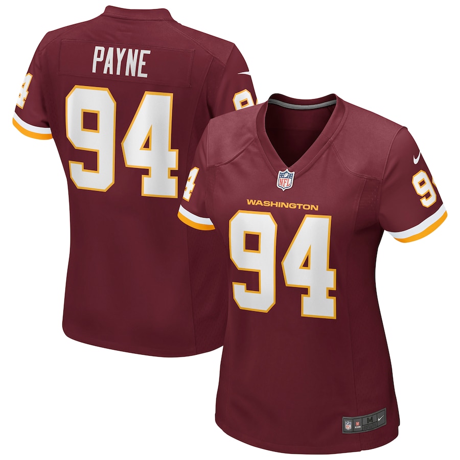 Women’s Washington Football Team Daron Payne Nike Burgundy Game Player Jersey