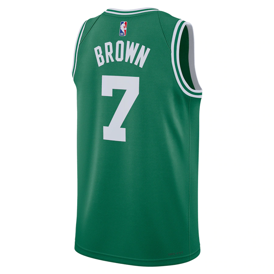 Men's Boston Celtics Jaylen Brown Kelly Green 2022-23 Swingman Jersey - Icon Edition