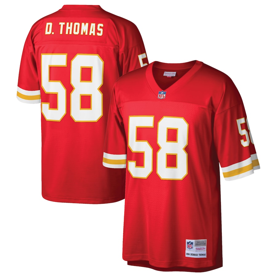 Men’s Kansas City Chiefs Derrick Thomas Mitchell & Ness Red Retired Player Legacy Replica Jersey