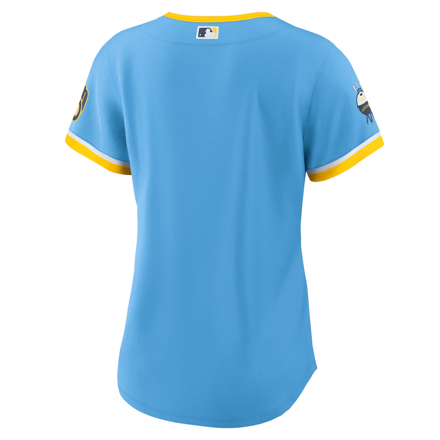 Women's Milwaukee Brewers Powder Blue 2022 City Connect Replica Team Jersey