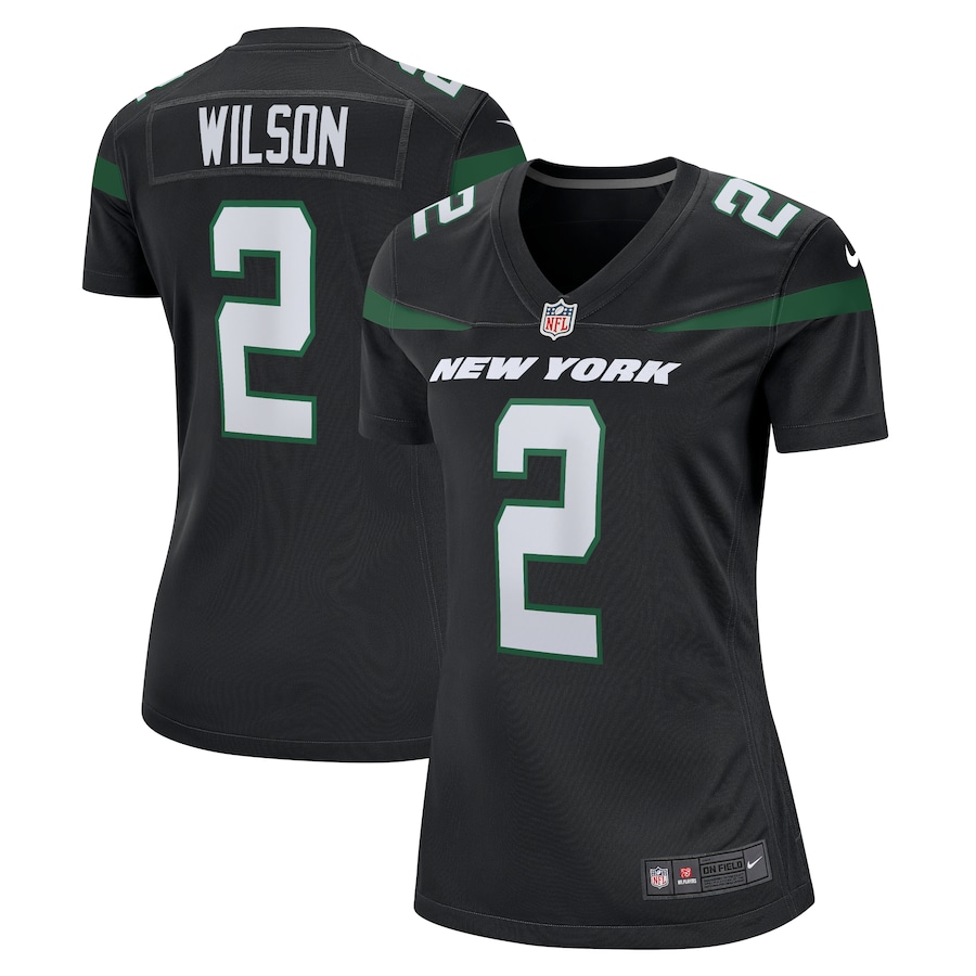 Women’s Zach Wilson New York Jets Nike Black Alternate 2021 NFL Draft First Round Pick Game Jersey