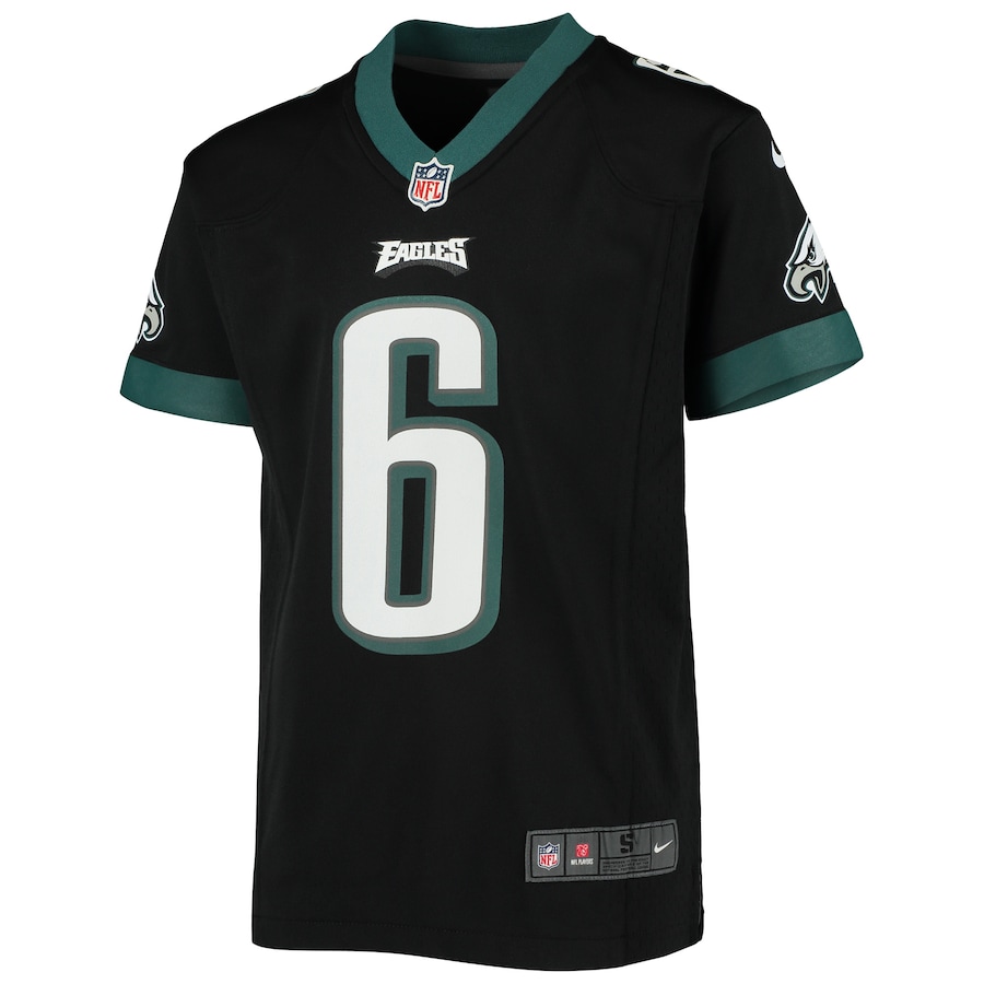 Youth Philadelphia Eagles DeVonta Smith Nike Black Alternate Game Jersey