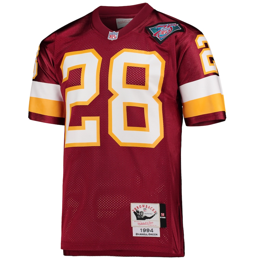 Men’s Washington Football Team Darrell Green Mitchell & Ness Burgundy 1994 Authentic Retired Player Jersey