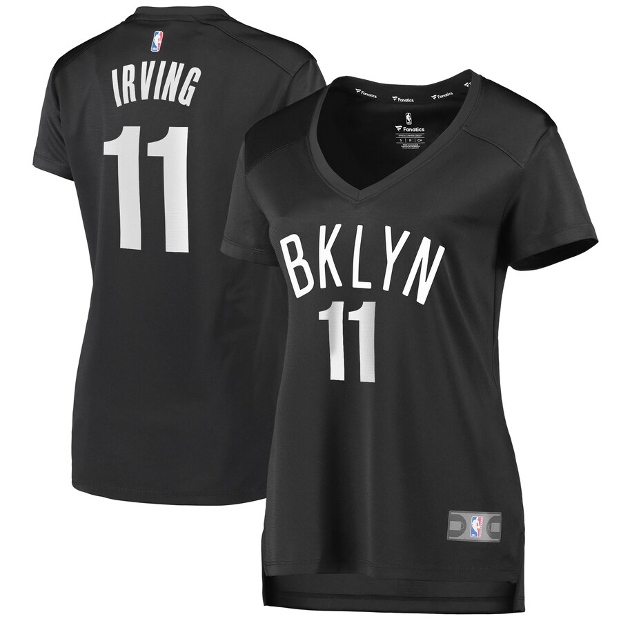 Women's Brooklyn Nets Kyrie Irving Fanatics Branded Charcoal Fast Break Player Jersey - Statement Edition