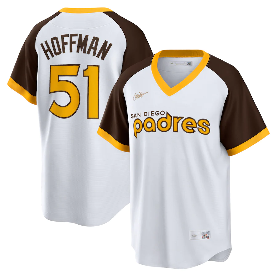 Men's San Diego Padres Trevor Hoffman White Home Cooperstown Collection Player Jersey