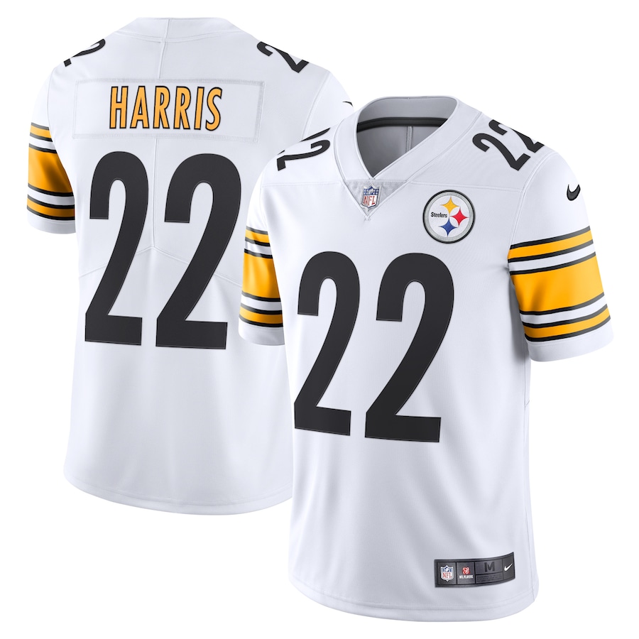 Men’s Pittsburgh Steelers Najee Harris Nike White Vapor Limited Jersey