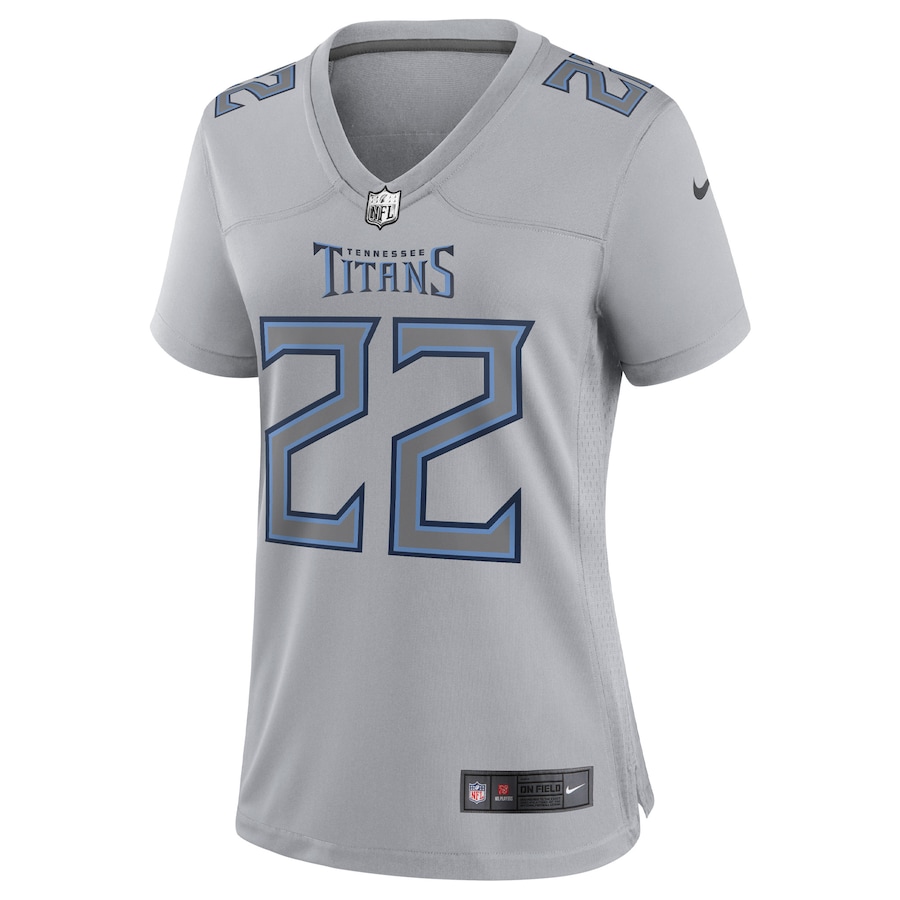 Women’s Tennessee Titans Derrick Henry Nike Gray Atmosphere Fashion Game Jersey