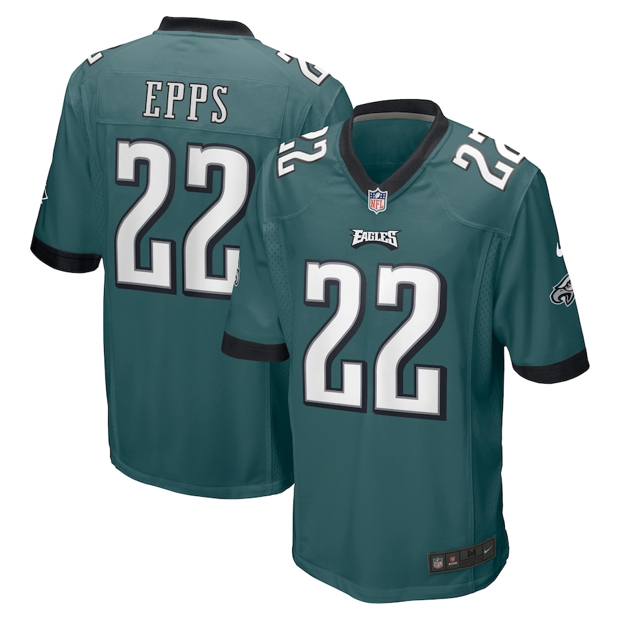 Men’s Philadelphia Eagles Marcus Epps Nike Midnight Green Team Game Jersey