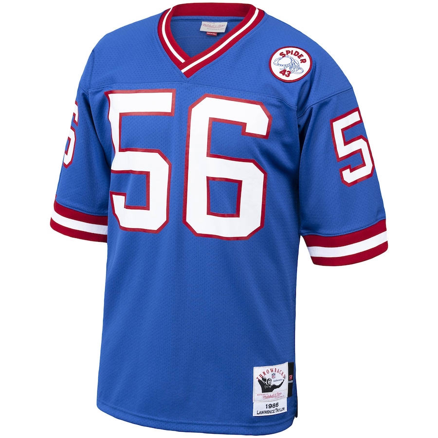 Men’s New York Giants Lawrence Taylor Mitchell & Ness Royal 1986 Authentic Throwback Retired Player Jersey