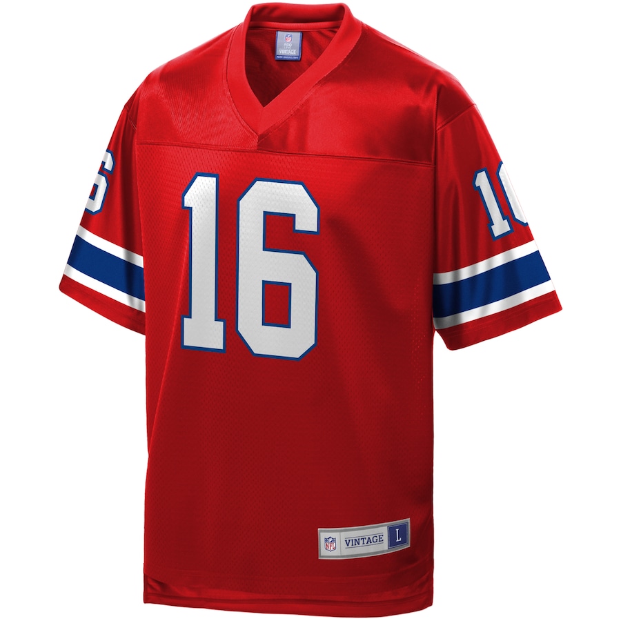 Men’s New England Patriots Jim Plunkett NFL Pro Line Red Retired Player Jersey