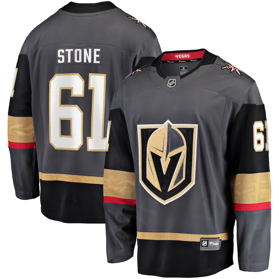 Men's Vegas Golden Knights 61 Mark Stone Gray Home Premier Breakaway Player Jersey