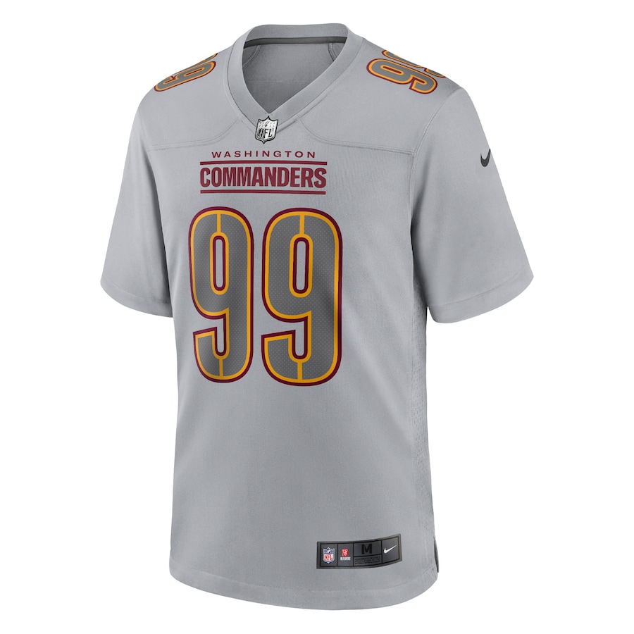 Men’s Washington Commanders Chase Young Nike Gray Atmosphere Fashion Game Jersey