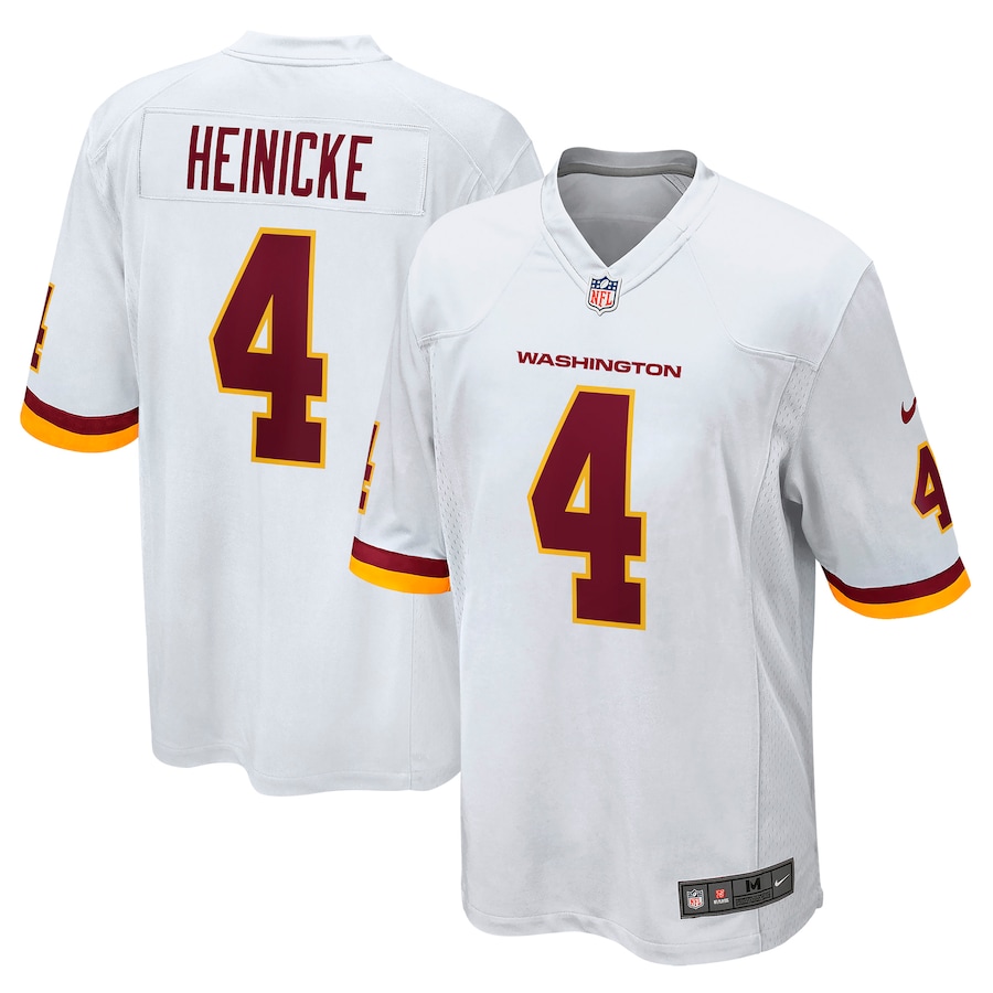 Men’s Washington Football Team Taylor Heinicke Nike White Player Game Jersey