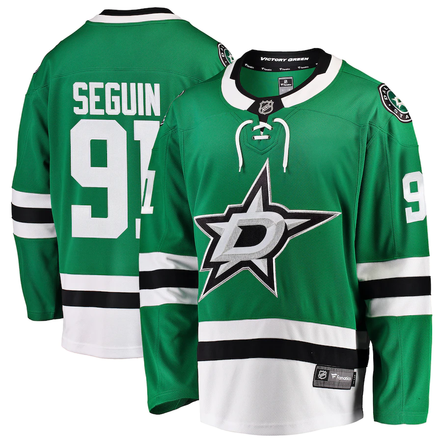 Men's Dallas Stars 91 Tyler Seguin Fanatics Branded Green Breakaway Player Jersey