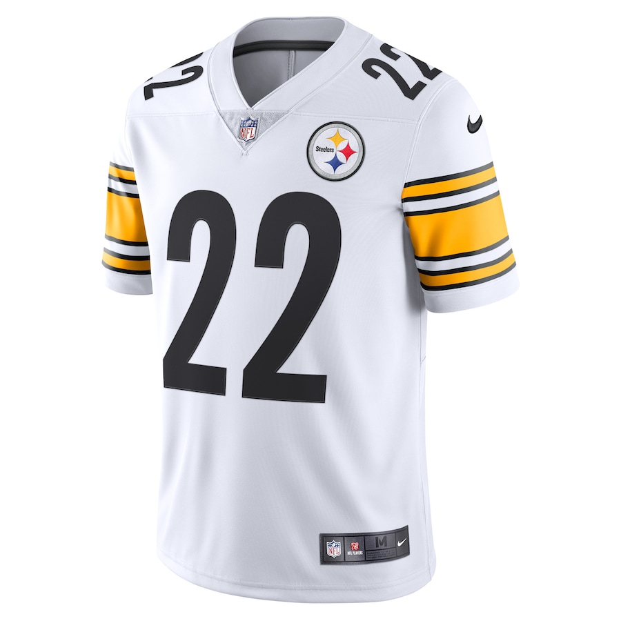Men’s Pittsburgh Steelers Najee Harris Nike White Vapor Limited Jersey