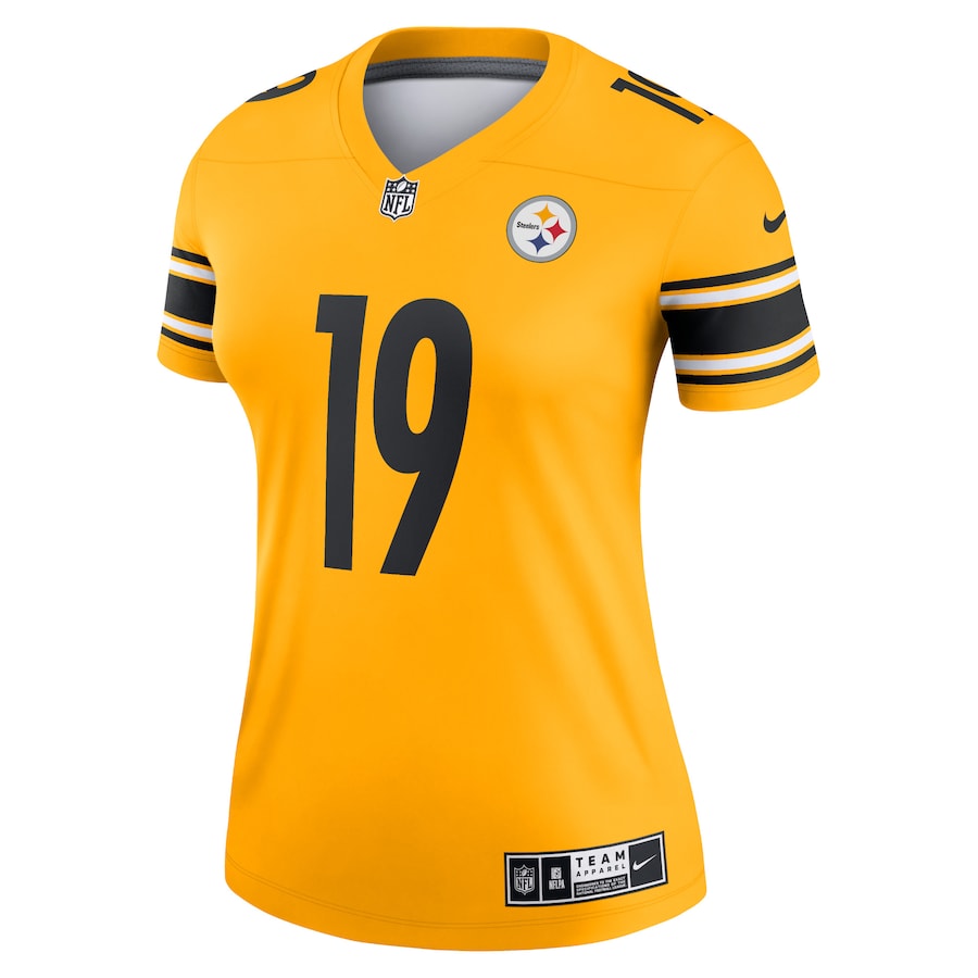 Women’s Pittsburgh Steelers JuJu Smith-Schuster Nike Gold Inverted Legend Jersey