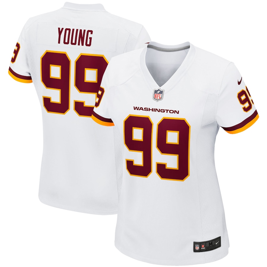 Women’s Washington Football Team Chase Young Nike White Game Player Jersey