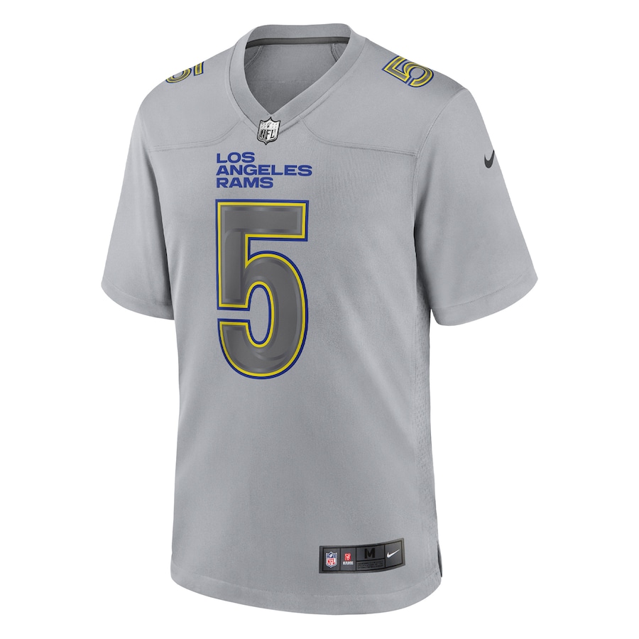 Men’s Los Angeles Rams Jalen Ramsey Nike Gray Atmosphere Fashion Game Jersey