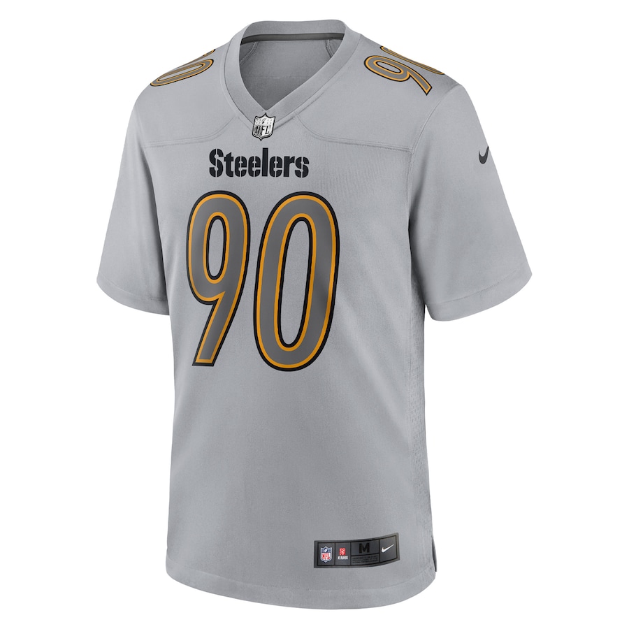 Men’s Pittsburgh Steelers T.J. Watt Nike Gray Atmosphere Fashion Game Jersey