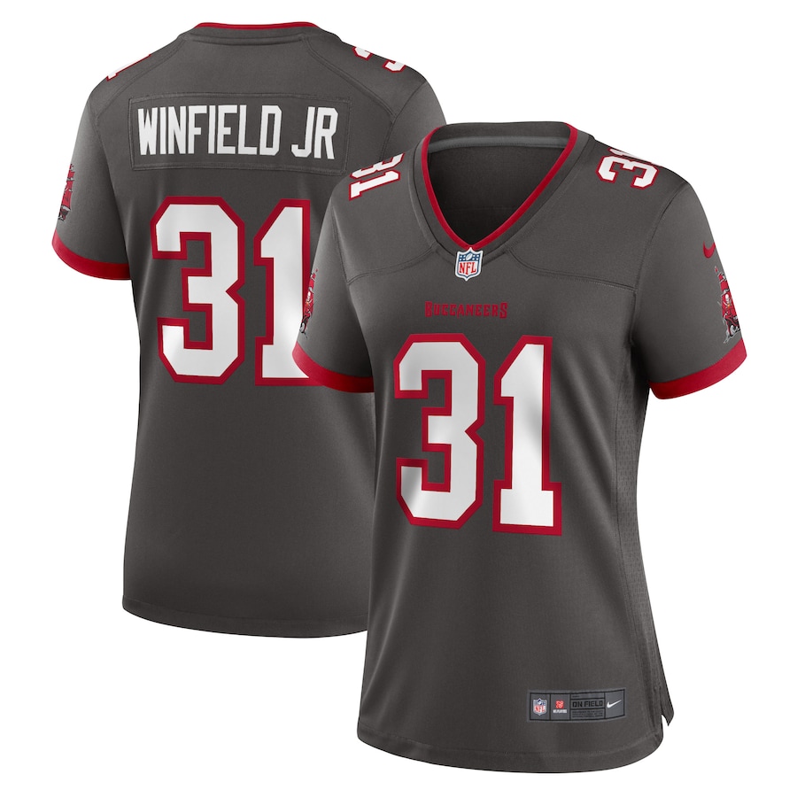 Women’s Tampa Bay Buccaneers Antoine Winfield Jr. Nike Pewter Game Jersey