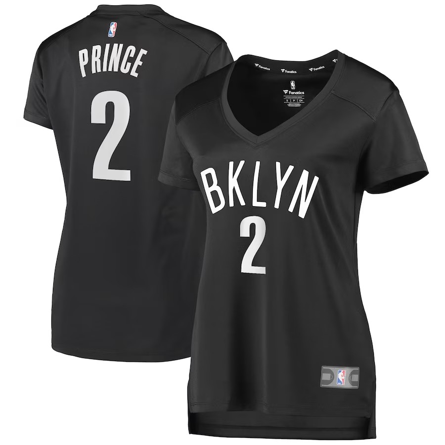 Women's Brooklyn Nets Taurean Prince Fanatics Branded Charcoal Fast Break Replica Jersey - Statement Edition