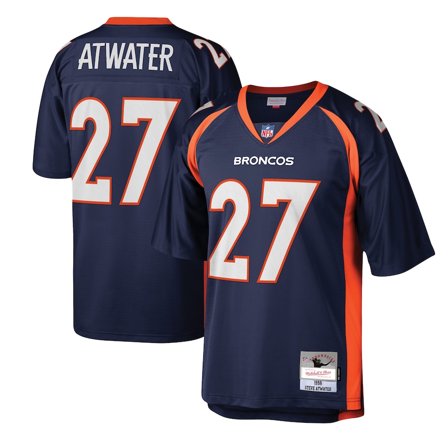 Men’s Denver Broncos Steve Atwater Mitchell & Ness Navy Legacy Replica Jersey
