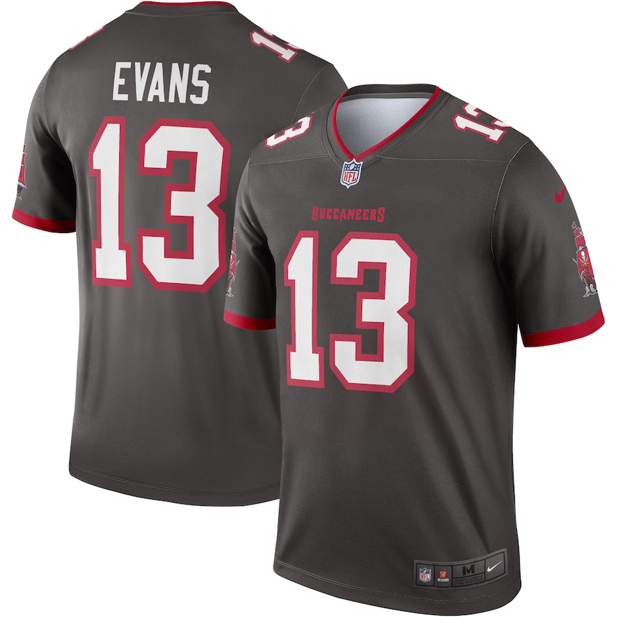 Men’s Tampa Bay Buccaneers Mike Evans Nike Pewter Alternate Legend Jersey