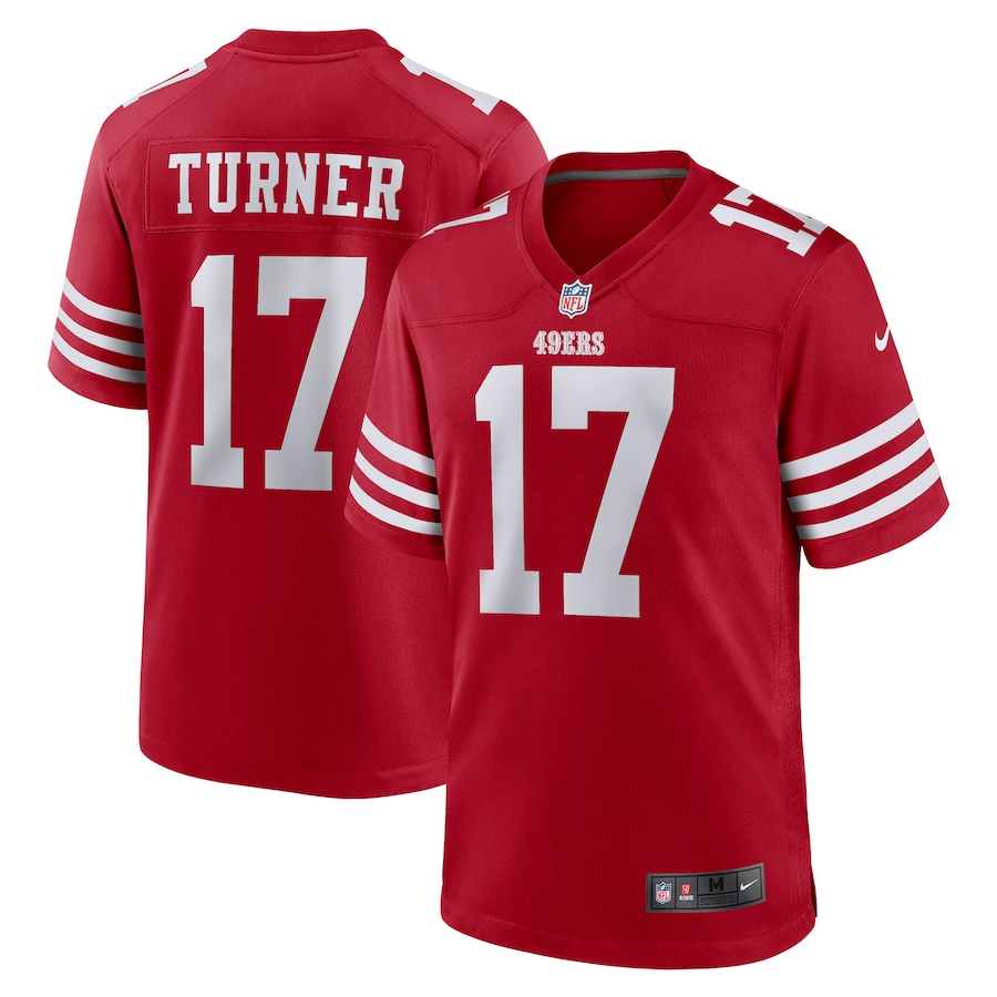 Men’s San Francisco 49ers Malik Turner Nike Scarlet Game Player Jersey