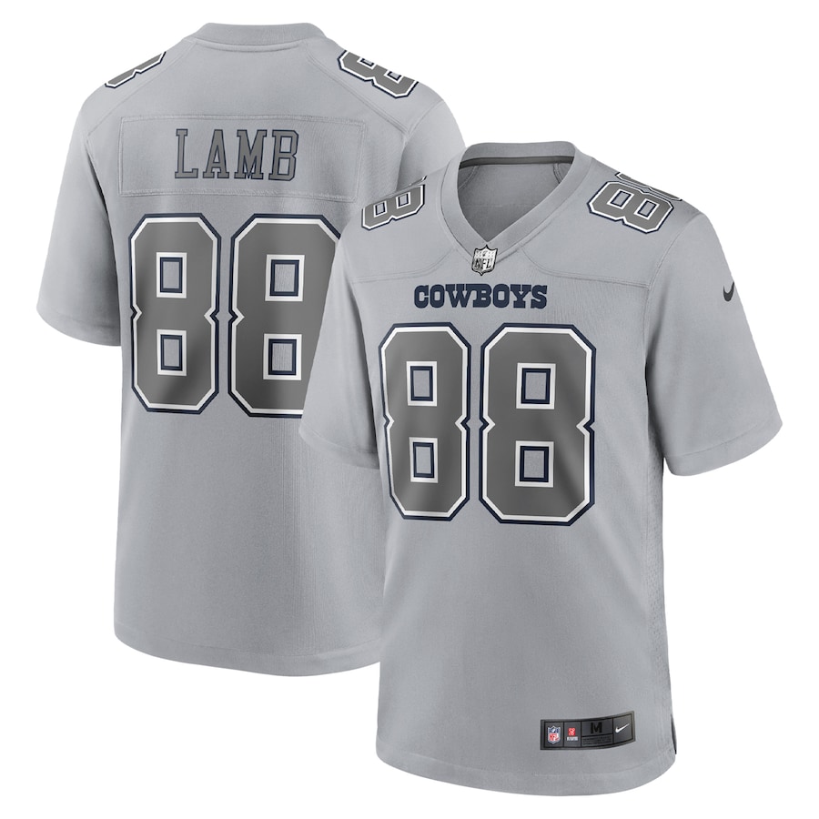 Men’s Dallas Cowboys CeeDee Lamb Nike Gray Atmosphere Fashion Game Jersey